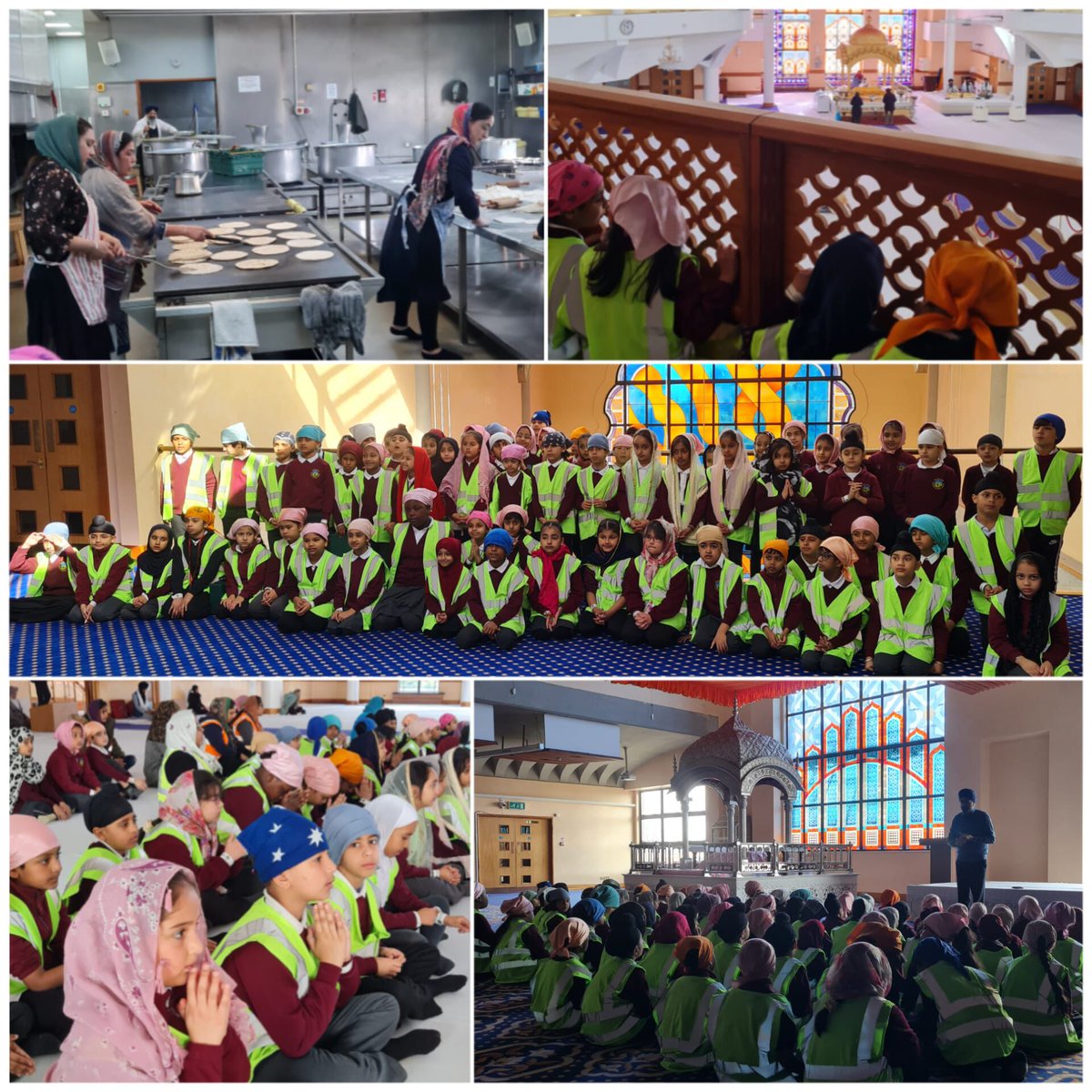 Article 31 #Year 3 visited our local #Gurdwara as an extension of our learning on Sewa in #Sikhism. We learnt a lot from the workshop about Sewa and a tour of the kitchens. We then enjoyed the langar