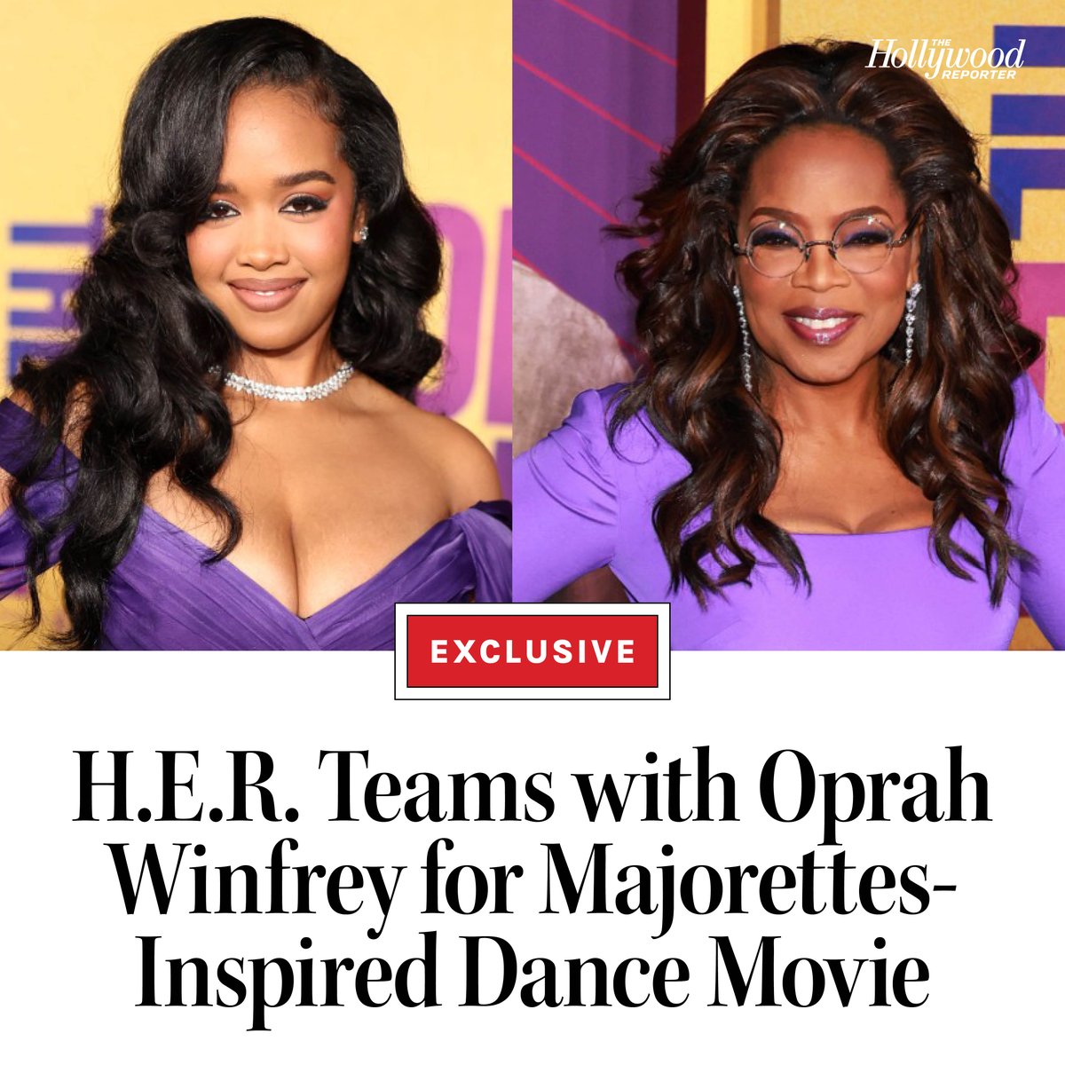 H.E.R., the Oscar, Emmy, and five-time Grammy award-winning musical artist who made her feature acting debut with the recent #TheColorPurple musical adaptation, reteams with Oprah Winfrey and Scott Sanders for majorettes-inspired film. 

Details here: thr.cm/aDdApJj