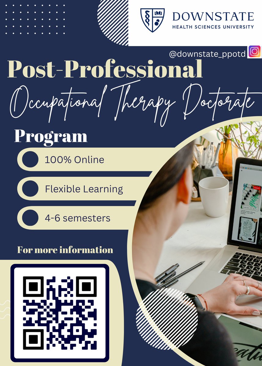 Learn more about our Post-Professional Doctor of Occupational Therapy at the School of Health Professions. downstate.edu/education-trai… @DownstateSohp