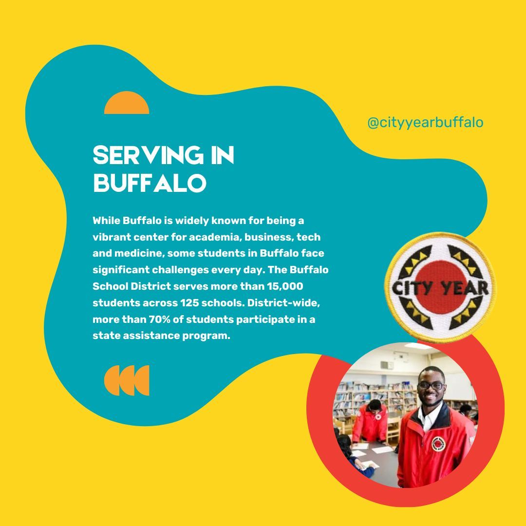 What's it like serving in Buffalo? Here is a bit of insight!

We'd love to have you here! You can apply here -- buff.ly/3ac5vV1 

#buffalony #buffalocommunity #cityyearbuffalo #cityyear #americorps