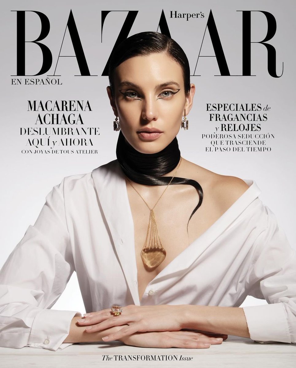 updatesmaca's tweet photo. Maca en la portada de Harper’s Bazaar por el mes de Mayo 😍. 
#MacarenaAchaga https://t.co/NHV2N5GFns