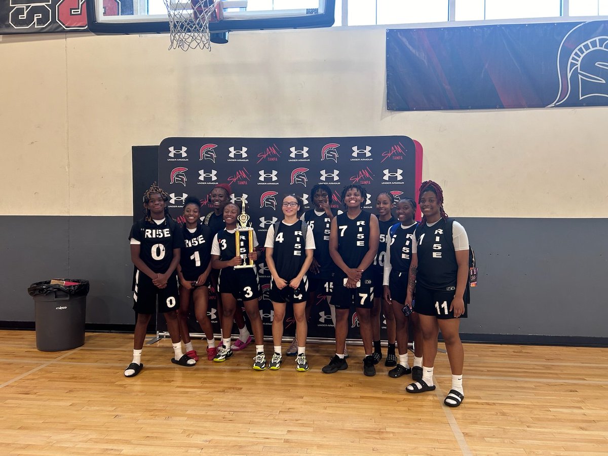 RSimmons5172's tweet photo. Congratulations to "RI5E GIRLS" basketball on winning their 1st championship. These girls get better and better each tournament and that's all a coach can ask for. Let's continue to build off of this one. ๐ค๐พ๐ฏ๐ช๐พ๐@RI5E_Sports @RI5E_apparel #RI5EUP #MINDSETOFAPRO #RI5EvsWHOEVER https://t.co/hZaphJ78sM