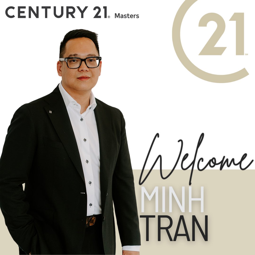 Welcome Minh Tran to the Century 21 Masters  ✨

#besttrainedagents
#besttrainedrealtors
#c21masters #clientlove