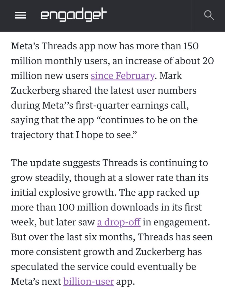 My own experience, and SparkToro's clickstream data (via Datos) align with Meta's statements. So do the app store download numbers. Threads is on track to surpass Twitter's user count & engagement in 18-36 months. A fate that could have been avoided, but hubris knows no bounds.