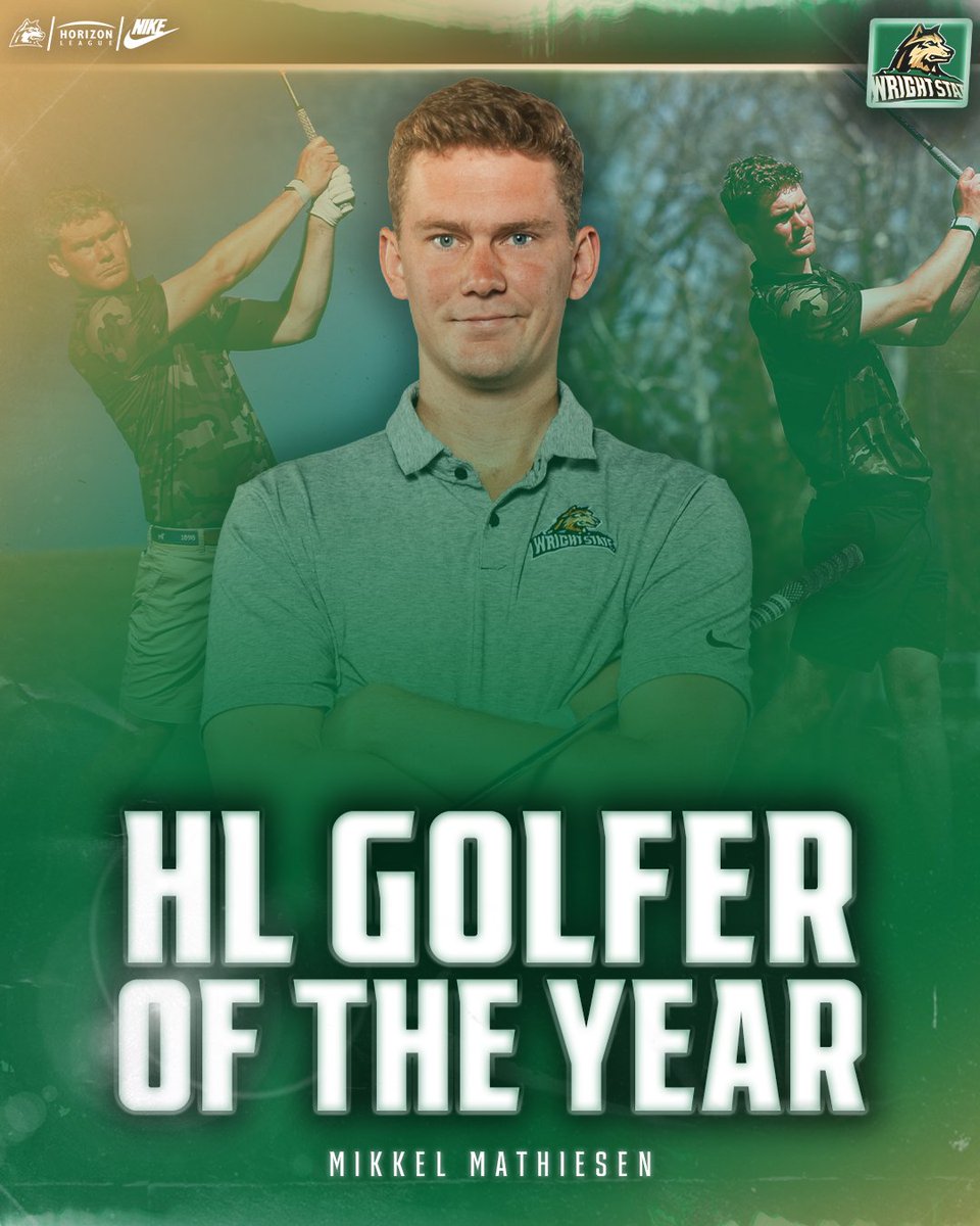 #HLGOLF Golfer of the Year! Congrats to Mikkel Mathiesen on being named the top golfer in the Horizon League!

📝: bit.ly/49SOlKf
#RaiderUP | #FullRaid | #RaiderFamily