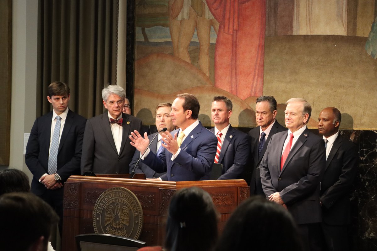 Thank you to the great folks who stood behind me today, and the many who were not able to join. I appreciate their support, and all the work being done to create a new state constitution that works for, not against, the people of Louisiana. #lalege