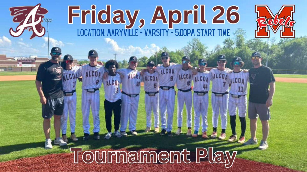 AlcoaMiddle's tweet photo. AMS Baseball continues to battle in Tournament play. Next up: AMS vs Maryville
Location: Maryville - First Pitch #5:00PM https://t.co/0M997YdI5G https://t.co/1XHouTwkqe