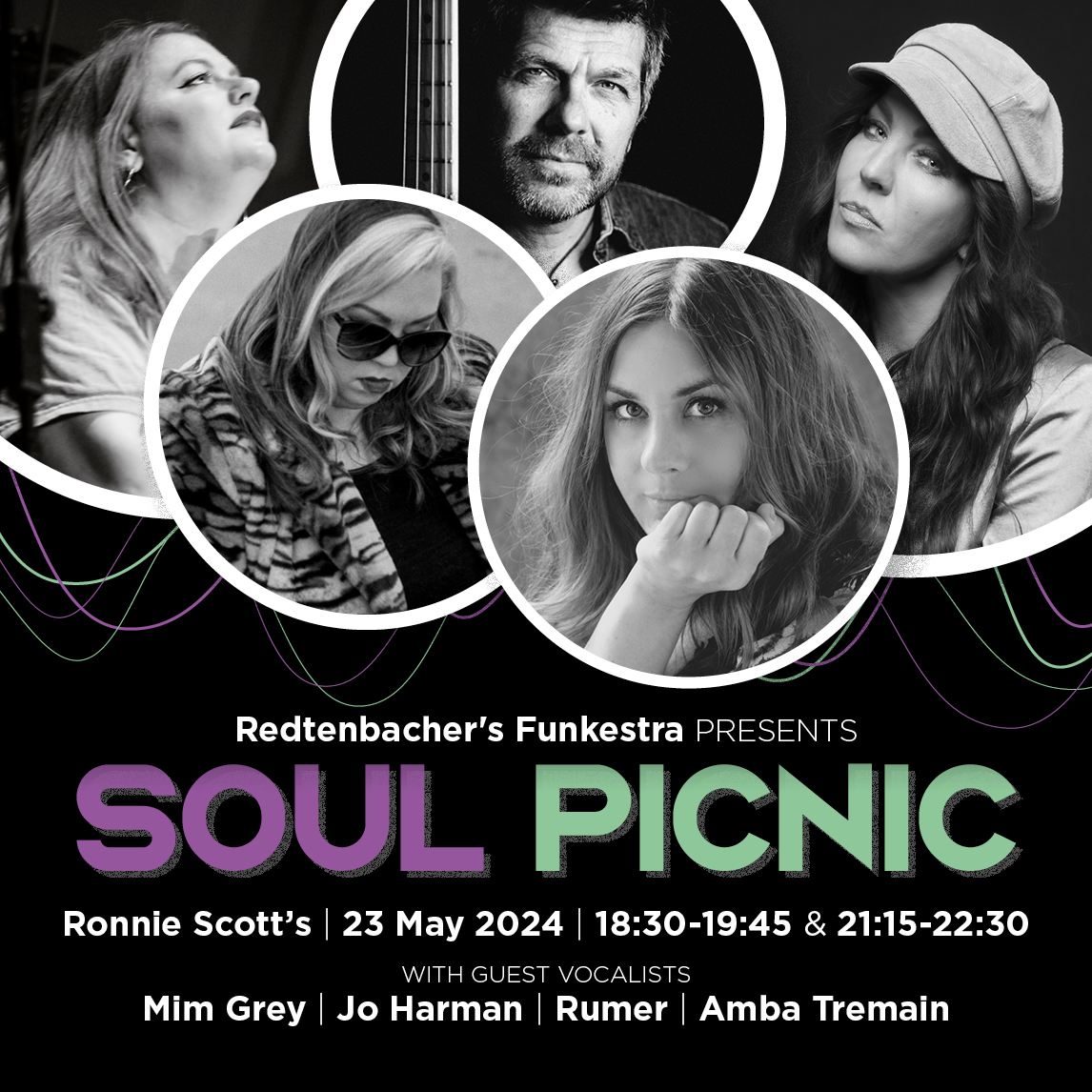 'Soul Picnic' at Ronnie Scott's | May 23 | Funkestra ft. Rumer, Jo Harman, Mim Grey, Amba Tremain mailchi.mp/rbfunkestra/re… @Rumersongs @mimgrey @ambatremain @jo_harman @officialronnies #soulpicnic #rumer