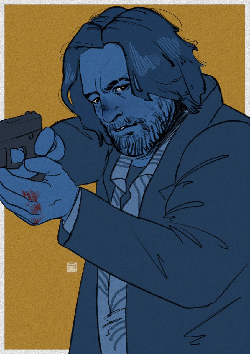 Just doodling as I work on commissions, I am trying to get back on track even tho it takes more time that I wish it would 🥲 Bear with me friends, I try my best ! #dbh #DetroitBecomeHuman #hank #connor #fanart
