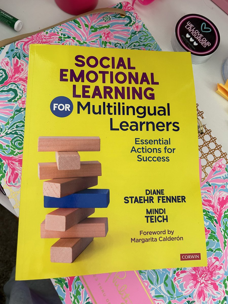 Thrilled that my copy of Social Emotional Learning for Multilingual Learners has arrived!!! @CorwinPress @DStaehrFenner @MindiTeich Cannot wait to dig into this text!!!