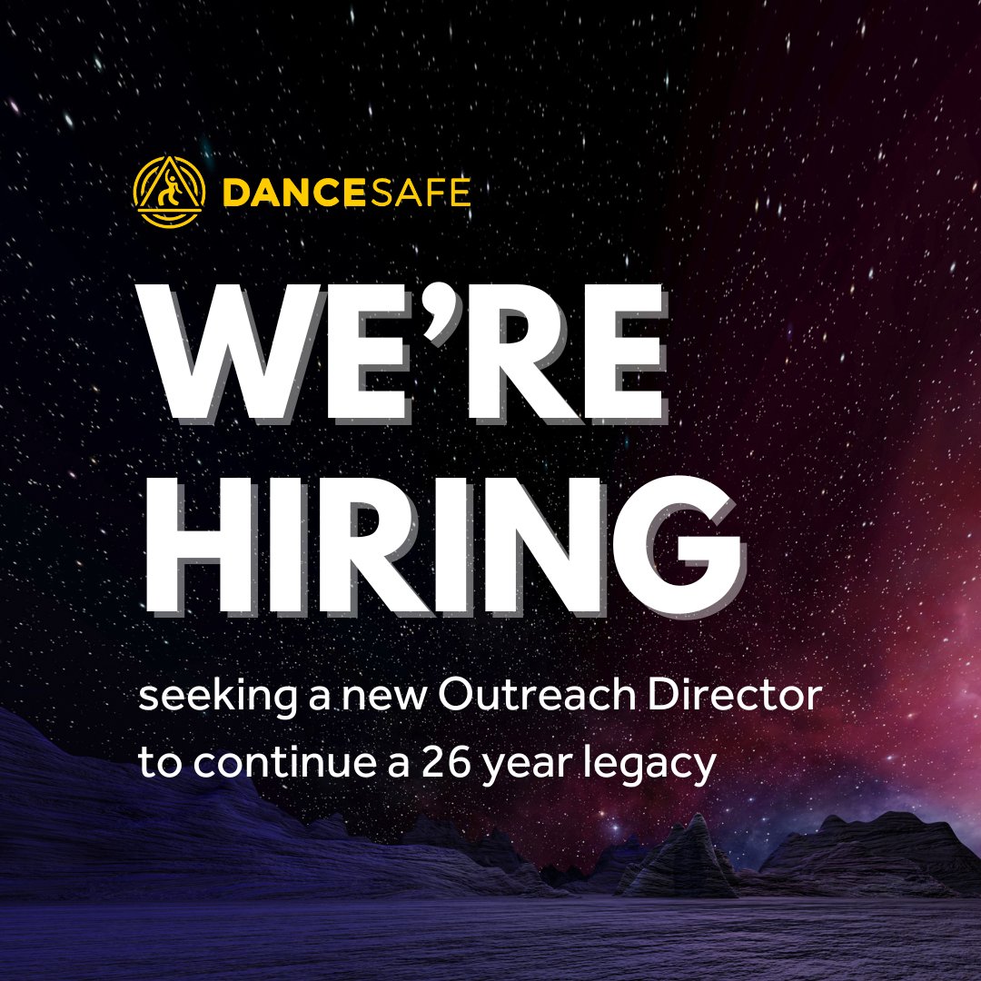 DanceSafe's tweet image. WE'RE HIRING: Apply to become the next Outreach Director at DanceSafe! nonprofithr.applytojob.com/apply/6XcS7i66…