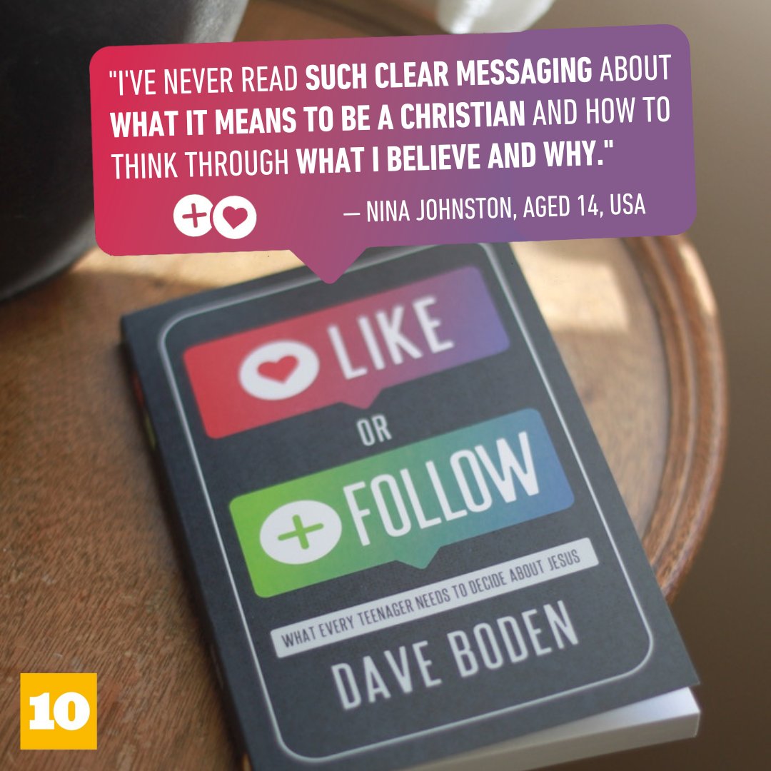 10ofthose 🇺🇸 (USA) (@10ofthoseusa) on Twitter photo "I've always shared my parents' faith, and that’s been great, but this book has helped me confidently take ownership of my journey."
Put <a href="/davemboden/">Dave Boden</a>'s book into the hands of a teenager you know today and help them make their faith their own—or come to it for the first time! "I've always shared my parents' faith, and that’s been great, but this book has helped me confidently take ownership of my journey."
Put <a href="/davemboden/">Dave Boden</a>'s book into the hands of a teenager you know today and help them make their faith their own—or come to it for the first time!