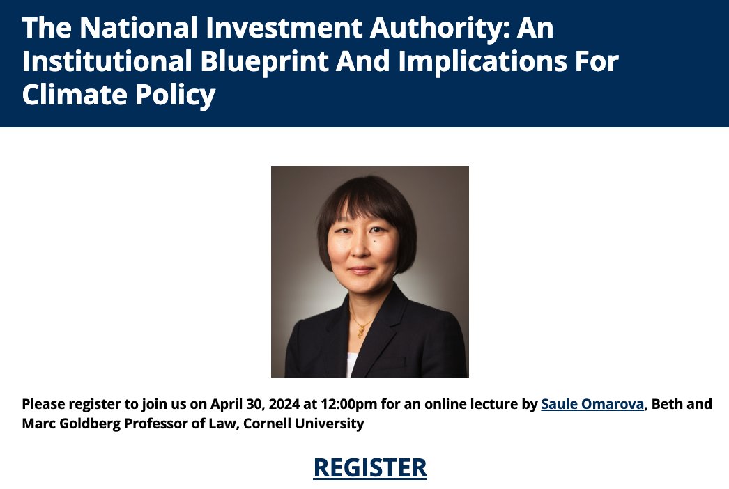 I cannot wait to hear from @STOmarova on her latest proposals for public finance, how to get beyond the timid and self-limiting policies that pass for ambition today, and figure out how to win on climate. besi.berkeley.edu/events/the-nat…