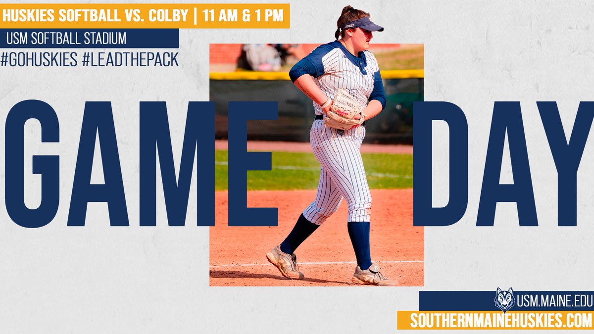 GAME DAY! Softball plays two games against Colby today with game one starting at 11:00 am! #GoHuskies #LeadThePack 🔗Game Program: southernmainehuskies.com/sports/2021/8/… 🔗Live Stream: littleeast.tv/southernmaine/