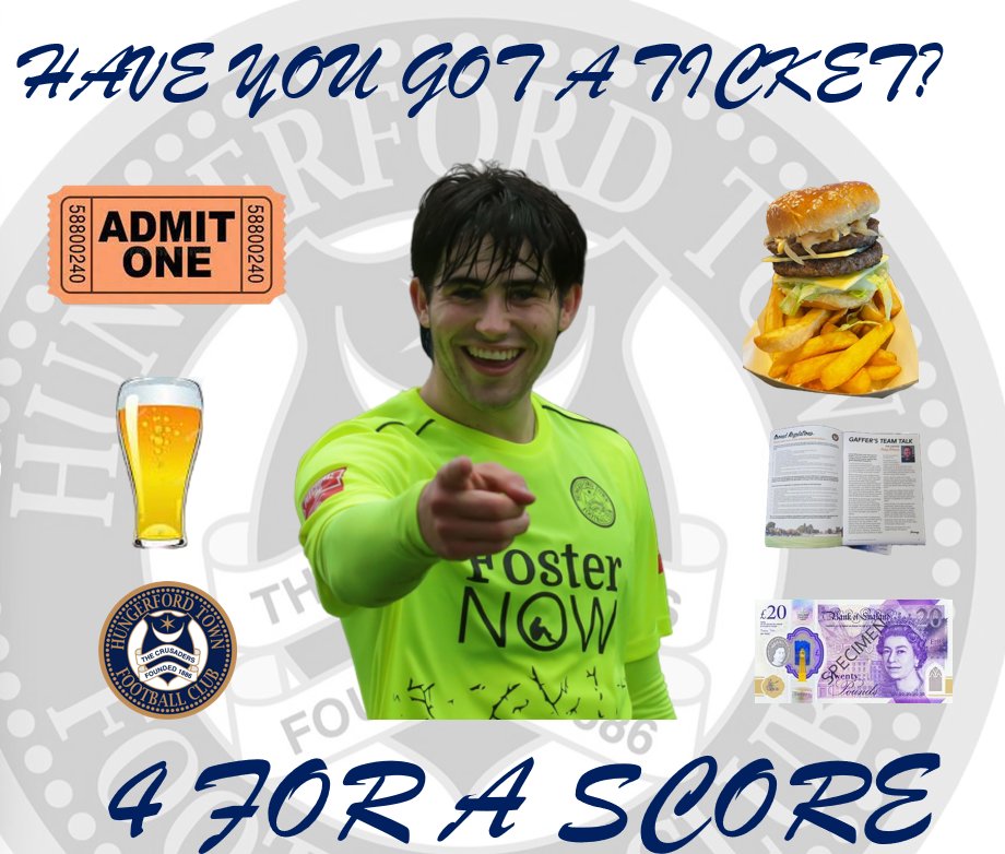 Our 4 for a score ticket is an online only offer £20 will get you Entry Meal A drink Match programme Available for the @Basingstoke_FC game Get yours today wegottickets.com/event/618442