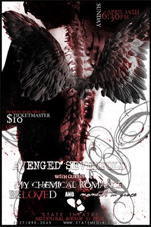 4/25/2004: @MCRofficial open for @TheOfficialA7X at the State Theatre in St. Petersburg, FL🩸 #Revenge20