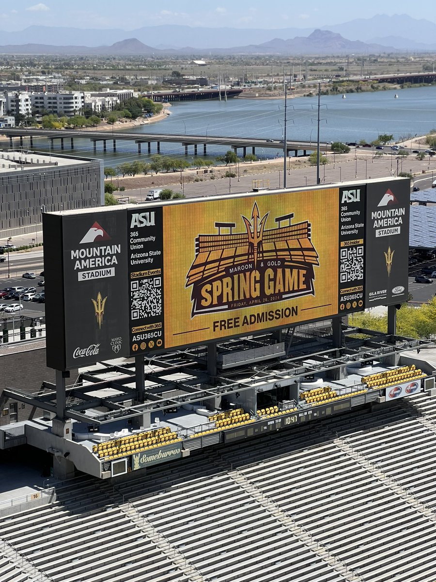 Football Spring Game tomorrow night! Free admission come on out and support <a href="/ASUFootball/">Sun Devil Football</a>!