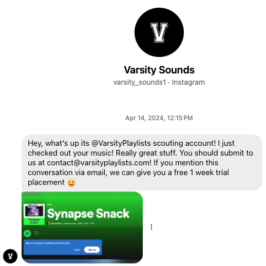 Here is a recent example of the bad actors that @spotifyforartists need to stop! I and many members of @NAS_Spotlight have sent them thousands of these examples of people soliciting us to violate their terms and conditions. #StopPayola #spotifyplaylist #spotify #fairstreaming