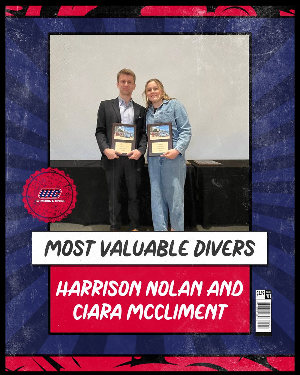 🏅 Most Valuable Divers 🏅

Congrats to Harrison Nolan and Ciara McCliment for winning the award! 

#ChicagosCollegeTeam | #FireUpFlames