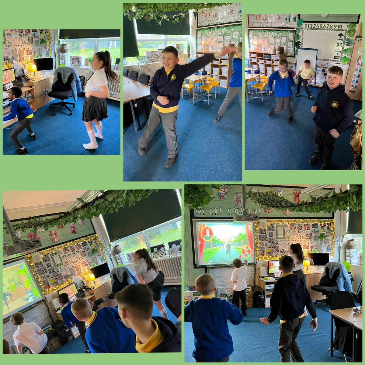 #Rainforest enjoyed some Kung Fu Panda exercise today 🐼 We had lots of fun and then calmed our mind and body with some meditation 🧘 #SEL #PE #SELModelSchool #PSHE @PATHSEdUK