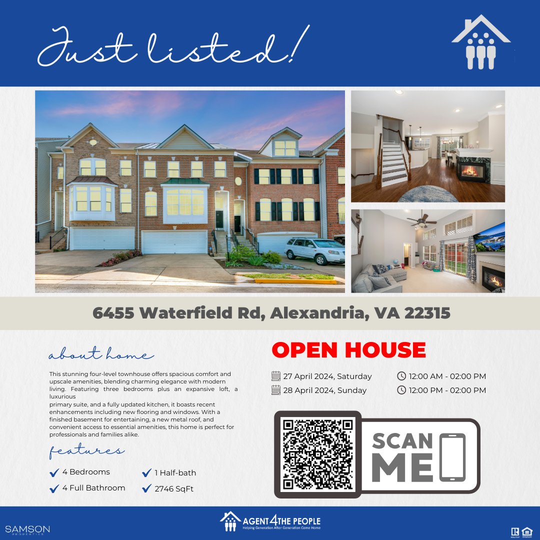 🏡 Explore luxury living at its finest! Join us for an OPEN HOUSE at this stunning townhouse, featuring spacious comfort, upscale amenities, and recent upgrades. Perfect for professionals and families alike See you there! myre.io/0L0NKHVdU39d
#agent4thepeople #A4TPT #OpenHouse