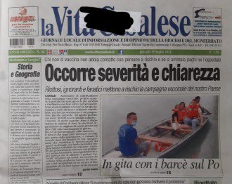 - Fuori dalla chiesa i non vaccinati ⛪️ 

- Chi non si vaccina se si ammala paghi l’ospedale 

Sembra così lontano, ma era solo ieri. 

#greenpass #vaccinocovid