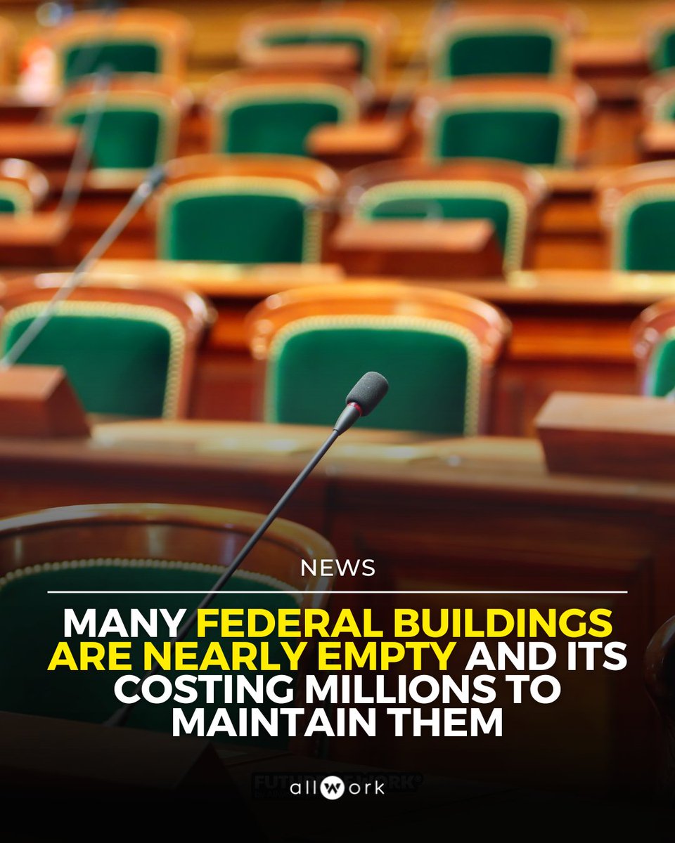 The current situation of nearly empty federal buildings is unsustainable both financially and politically. bit.ly/4dajiMW