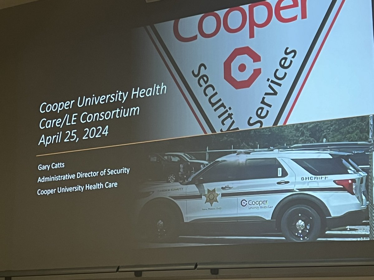 GloTwpPolice's tweet photo. #GTPD command staff attend the @CooperHealthNJ Law Enforcement Consortium in Camden, NJ to collaborate with local #leadership and improve our #partnerships. https://t.co/tmKVfOahG3