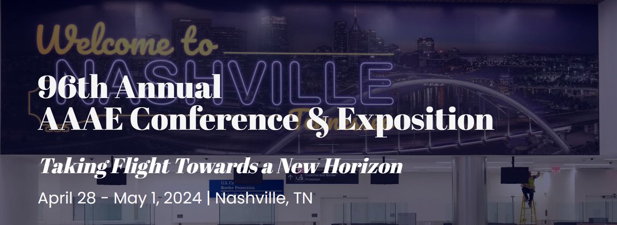 Join us in Nashville, TN, April 28 - May 1 for the 96th Annual AAAE Conference & Exposition. Stop by booth #624 and see how we can help provide a better Airport passenger experience. #WeAreLED #AAAEBNA