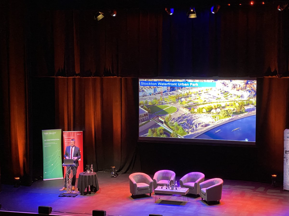 teesvalleybc's tweet photo. We are now hearing from Chris Renahan, Assistant Director of Inclusive Growth and Development, and Iain Robinson, Assistant Director of Town Centre Development, at @stocktoncouncil. 

#TVBCMembers https://t.co/Im4IfwLzyX
