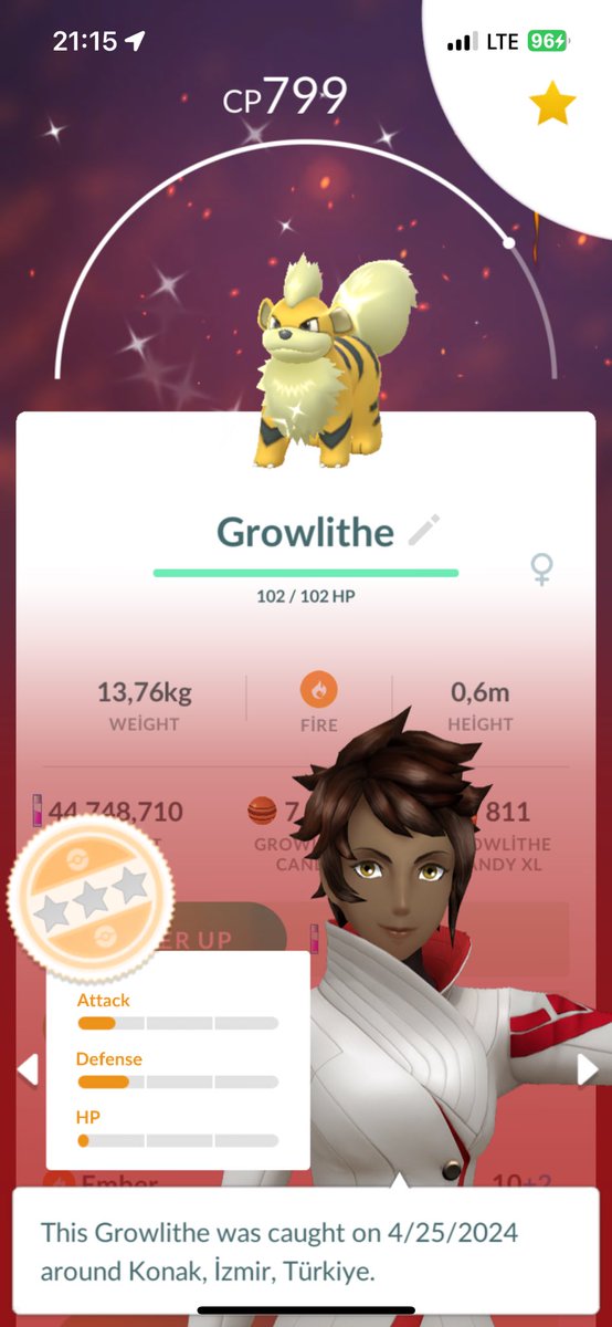 I Caught a Shiny Growlithe‼️ ✨✨✨
#ShinyPokemon #ShinyCheck   #PokemonGO #ポケモンGO #色違い #色違いポケモン