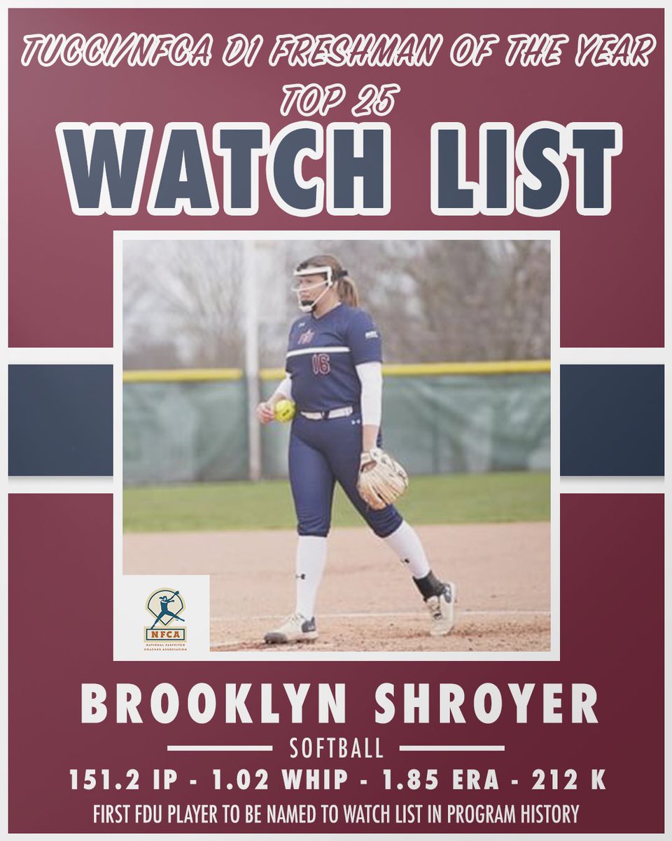 Brooklyn Shroyer named to 2024 TUCCI/NFCA Division I National Freshman of the Year Top 25 list 💫

#uKNIGHTED