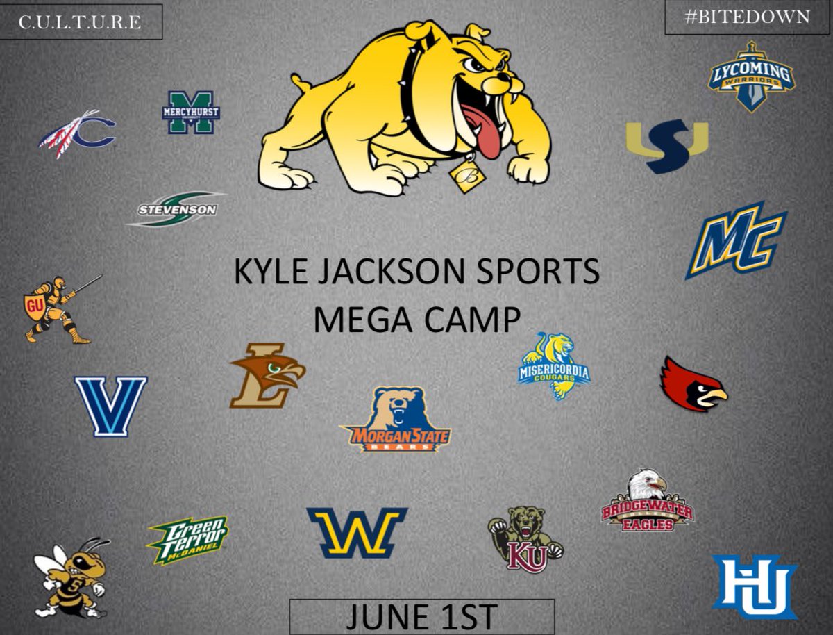 18 schools currently locked in, waiting on two Power 5 schools and dozens more to confirm for June 1st and June 15th. campscui.active.com/orgs/KyleJacks…