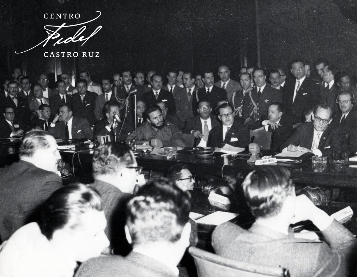#Fidel:"Debemos plantearnos muy sinceramente las posibilidades que tenemos de influir de manera decisiva en la solución de nuestros problemas,  precisamente, mediante el esfuerzo unido de todos los pueblos de este  hemisferio (...)".