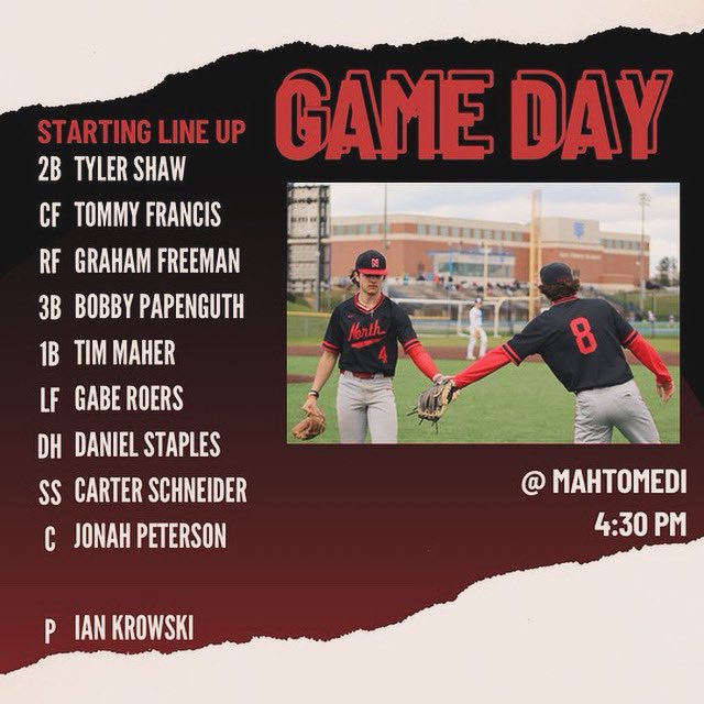 North Baseball tweet media