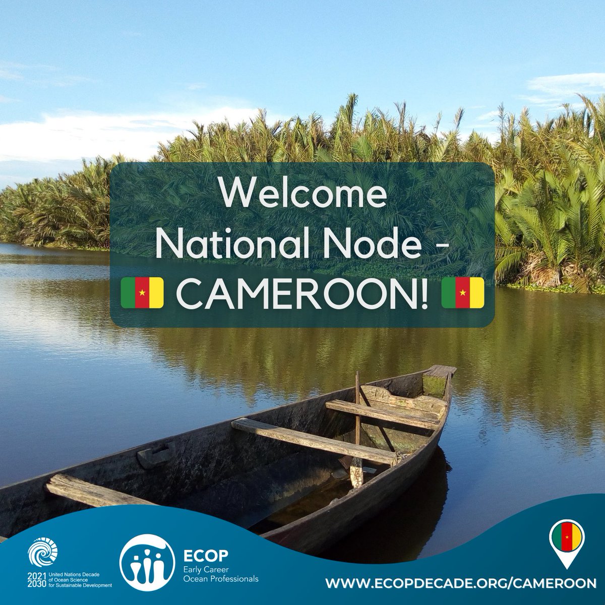 A warm welcome to ECOP Cameroon, and coordinators Alex Tamo, Forbah Sandra and Edmund Kounche who believe in the power of Early Career Ocean Professionals to shape the future of our blue planet. Head over to their page: ecopdecade.org/cameroon to learn more.