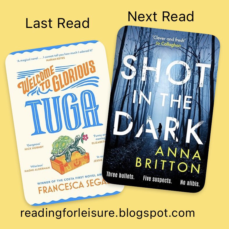Debbie_Hart_UK's tweet photo. After spending time in the enchanting #WelcomeToGloriousTuga by Francesca Segal I’m now looking forward to meeting the duo of Martin and Stern in #ShotInTheDark by @BrittonBookGeek https://t.co/8NRpiikjc0