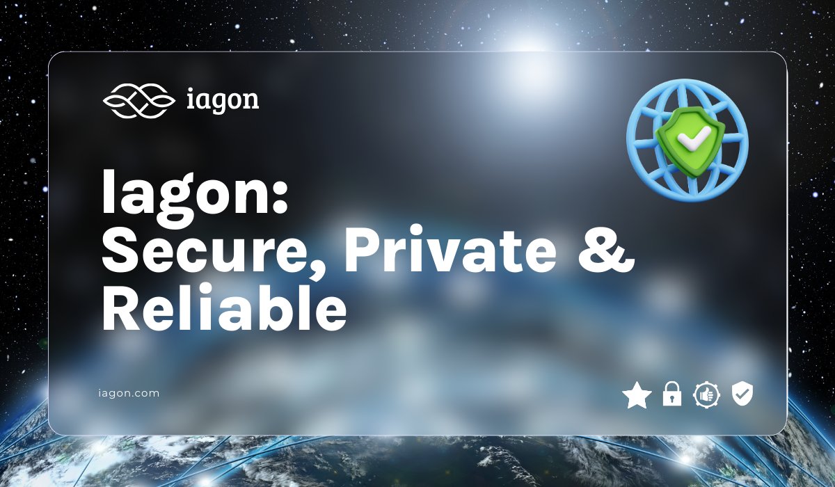 Iagon: Secure, Private and Reliable 🛡️ Part of the advantages of a decentralized data storage network comes in the form of enhanced security and reliability, providing users with more confidence in the safety of their data. 🧵Let’s look at how Iagon achieves this