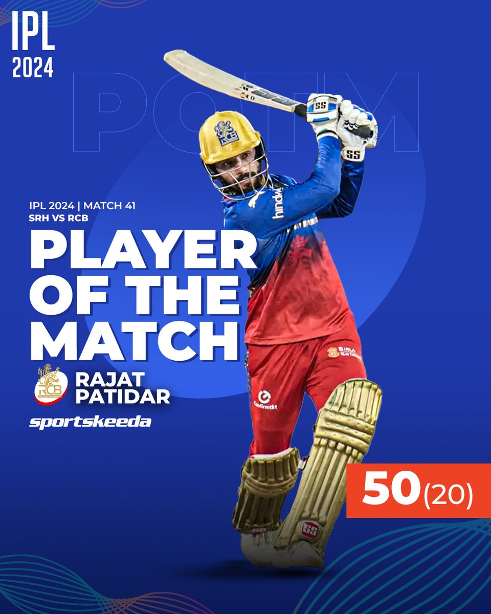 A match-winning knock by Rajat Patidar! 🌟 #RajatPatidar #SRHvsRCB #Cricket #IPL2024 #Sportskeeda