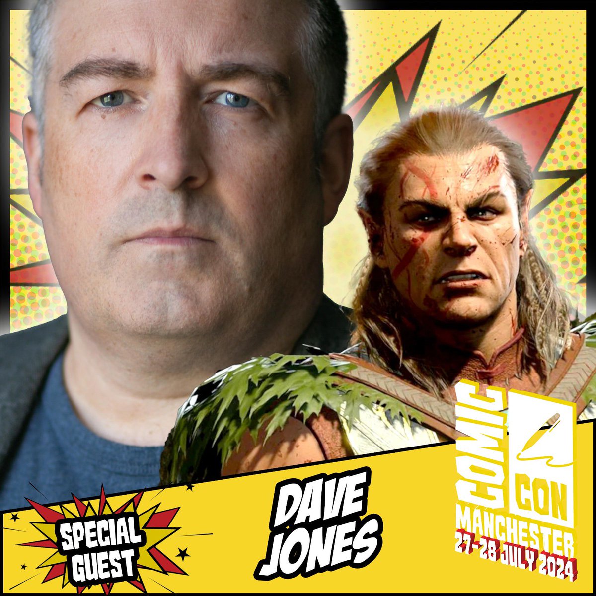 Comic Convention Manchester welcomes Dave Jones, known for projects such as Baulders Gates III, Alma’s Not Normal, Wedding Season and many more. Appearing 27-28 July! Tickets: comicconventionmanchester.co.uk