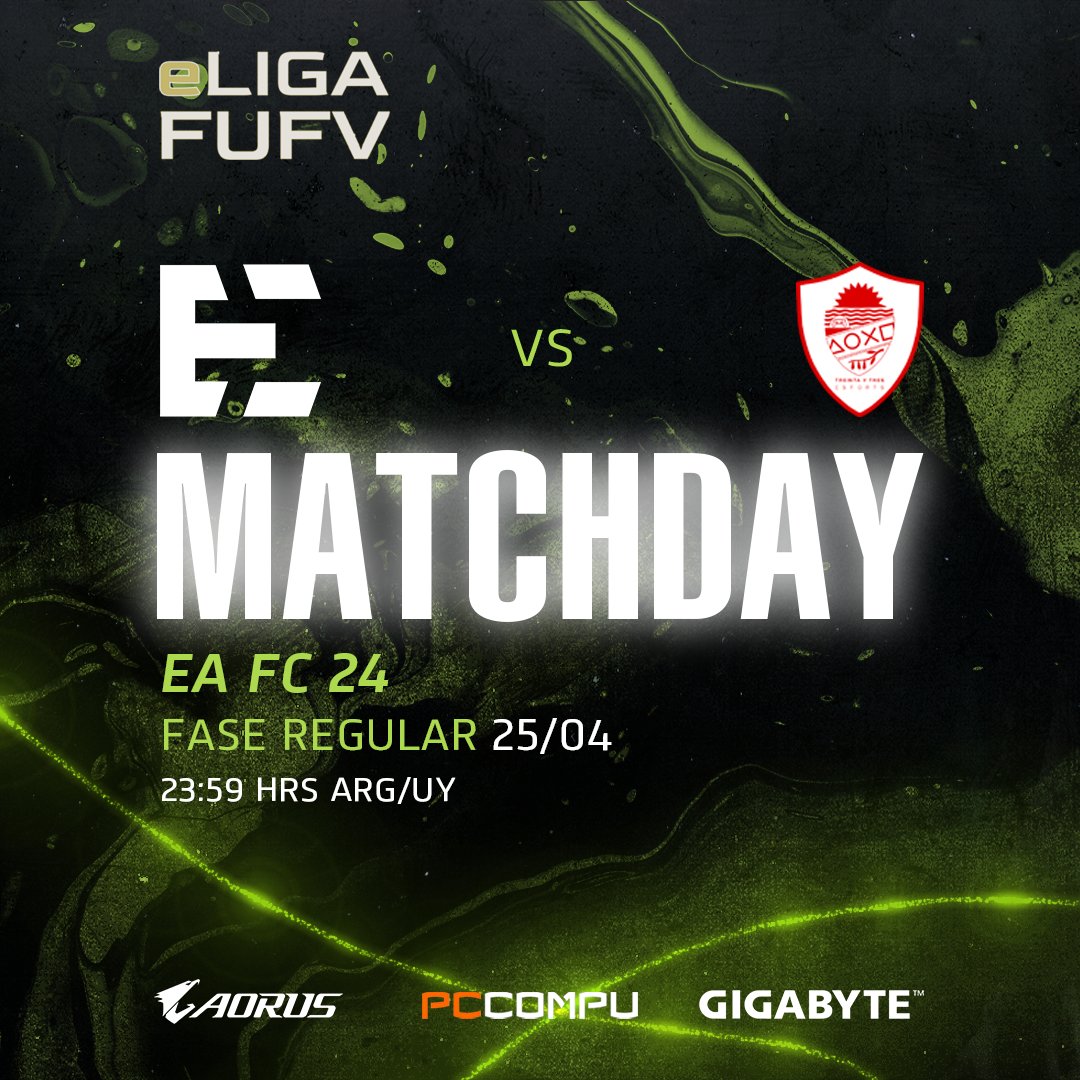 TeamEvermeet's tweet photo. #ETFIFA | 𝐌𝐀𝐓𝐂𝐇𝐃𝐀𝐘
ESTA NOCHE SE VIENE NUESTRO ULTIMO PARTIDO DE FASE REGULAR ⚽️
🏆 #eLIGAFUFV
🆚 @tyteSports
⏰ 23:59HS (aprox)
📺 https://t.co/ObMgFKNrEI
#MeetTheTeam @AUDVesports https://t.co/ioXGScRt8e