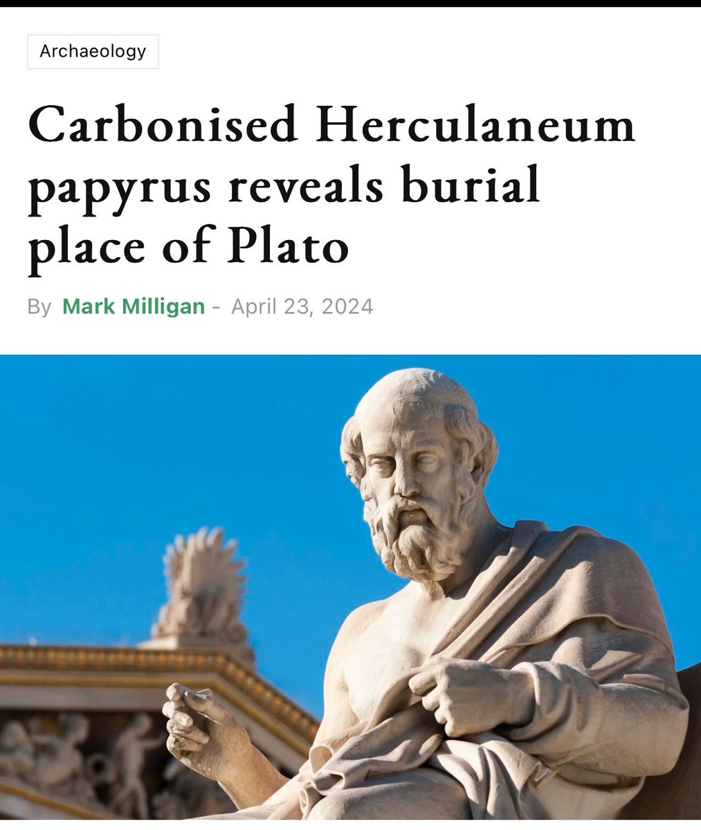 “Archaeologists already knew that Plato was buried somewhere in the Platonic School in Athens, however, this latest revelation has pinpointed his burial to a private garden near the so-called Museion or sacellum sacred to the Muses. Furthermore, the text has revealed that Plato…
