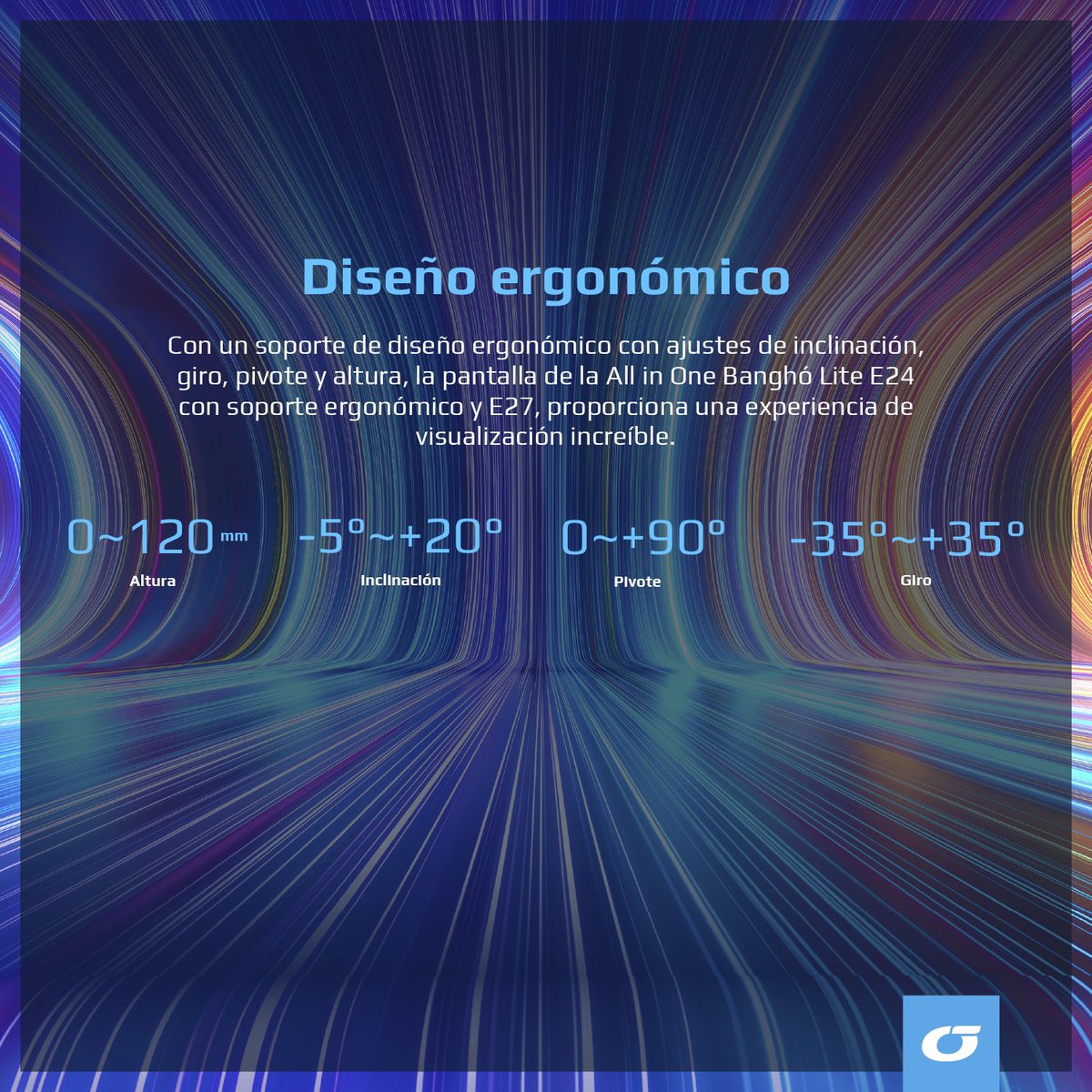 BanghoAr's tweet photo. ✨La tecnología activa los sentidos y las AIO Banghó Lite, lo logran. Sus pantallas Full HD de 23,8" y 27" y un bisel casi invisible, presentan imágenes increíbles. Su soporte ergonómico brinda un rango completo de movimiento para la mejor posición de visualización. 🖥️ 
#Banghó https://t.co/2qCAmWrbnG