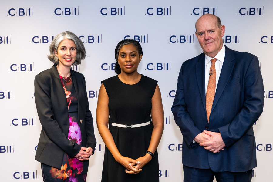 .@Rainnewtonsmith and @PresidentCBI Rupert Soames were delighted to welcome @biztradegovuk Secretary of State @KemiBadenoch to tonight's #CBIDINNER24.