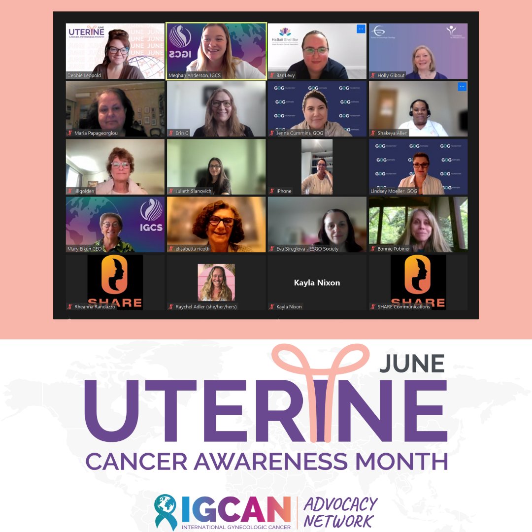 Today we hosted our first kick off meeting for #UterineCancerAwarenessMonth! Stay tuned for the big plans we have for June! #UterineCancer #UCAM