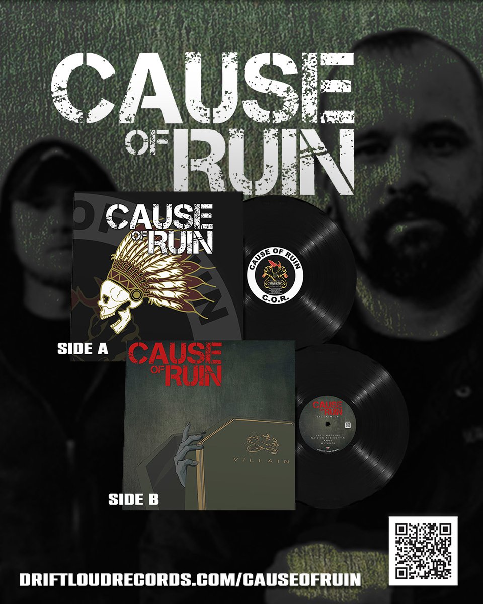 Get the @causeofruin double EP - 2021's Truckstop Indian & 2023's Villain EP.

#groovemetal #metal #heavymetal #metalhead #pantera #whitezombie #gojira #blacklabelsociety #jeffersoncountyillinois #hamiltoncountyillinois #mountvernonillinois #southernillinois