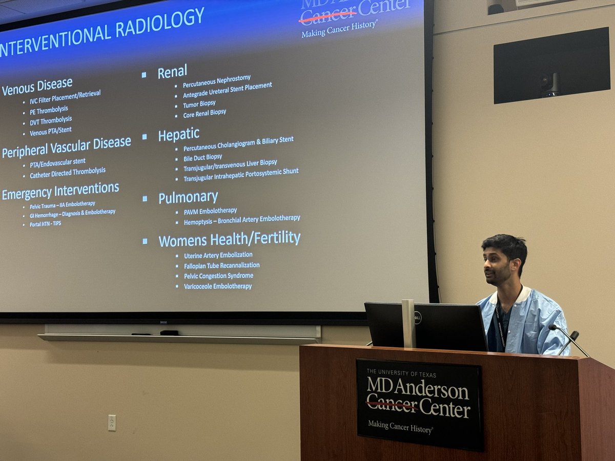 yogagirldd's tweet photo. A successful morning of #shorttalks and tour for AMSA @UHouston pre-med Honors students at @MDAndersonNews! Big THANKS too to @Ghafar18 #radonc and Dr. Ketan Shah #ivr #ivradiology https://t.co/0ipa4el9sV
