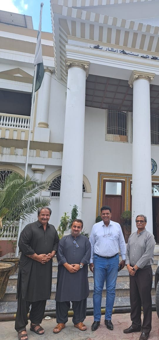 Dear Sain Maqbool Shah and Ghulam Mustafa Ujjan GMT SIDA In front of Hyderabadi White house.SIDA Head Office