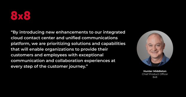 johnlsun's tweet photo. Press Release - Newest enhancements to the @8x8 integrated cloud #contactcenter, #unifiedcommunications and #CPaaS platform #EX #CX https://t.co/gqgmSHKLIe https://t.co/vR9UXYTfkj