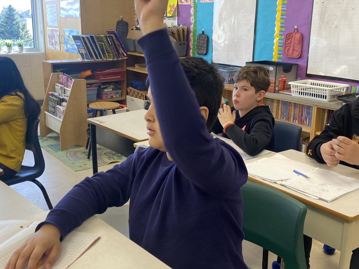 StittsvillePS's tweet photo. Had the privilege to watch these junior students work out math problems in teams.  Great collaboration, R5A! https://t.co/RNS66fv9Qx
